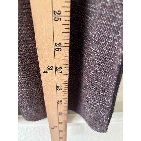 Nic+Zoe Womens S Geometric Mixed Pattern Blue Gray Long-Sleeve Sweater - Picture 10 of 11